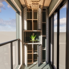 木陽(yáng)臺(tái)設(shè)計(jì)方案